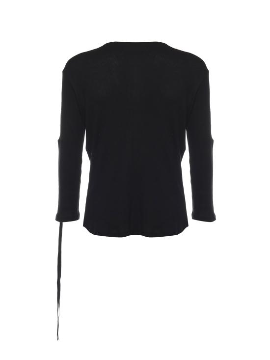 26SS 앤 드뮐미스터 반팔 티셔츠 B0013820 FA659099 Black - ANN DEMEULEMEESTER