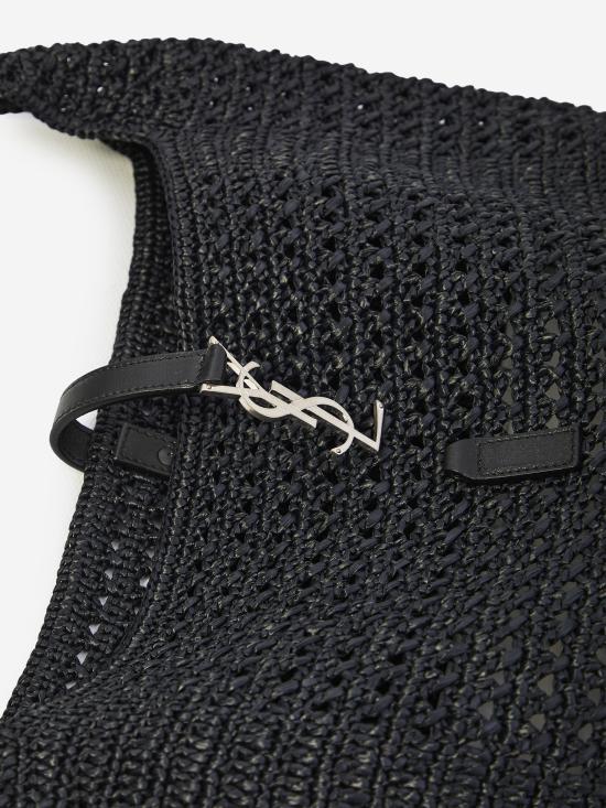 26SS 생로랑 LE 5 A 7 마크라메 미디엄백 778827GAAEN 1000 Black - SAINT LAURENT