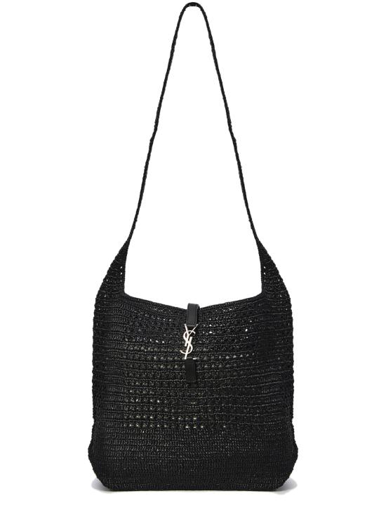 26SS 생로랑 LE 5 A 7 마크라메 미디엄백 778827GAAEN 1000 Black