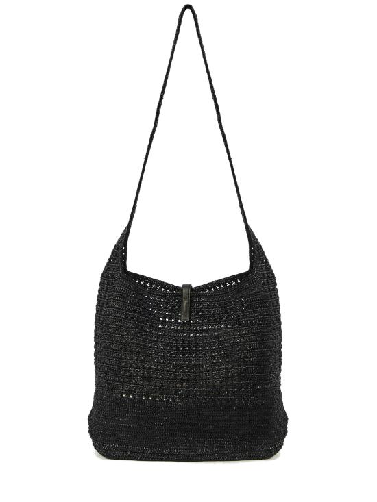 26SS 생로랑 LE 5 A 7 마크라메 미디엄백 778827GAAEN 1000 Black - SAINT LAURENT