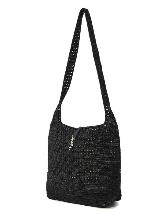 26SS 생로랑 LE 5 A 7 마크라메 미디엄백 778827GAAEN 1000 Black - SAINT LAURENT