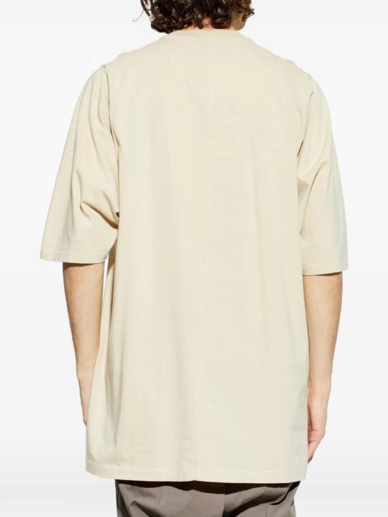 26SS 릭 오웬스 반팔 티셔츠 RU01F2249JA 138 Beige - RICK OWENS