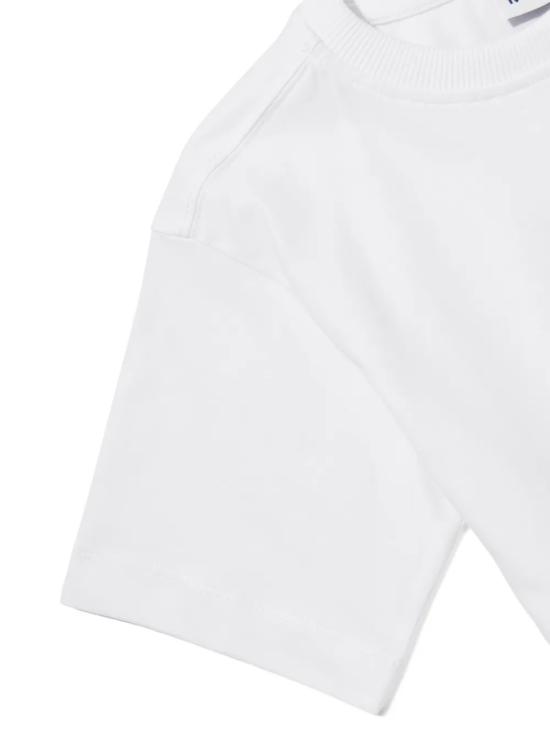 26SS [키즈] 모스키노 티셔츠 HUM05PLAA23 10101 White - MOSCHINO