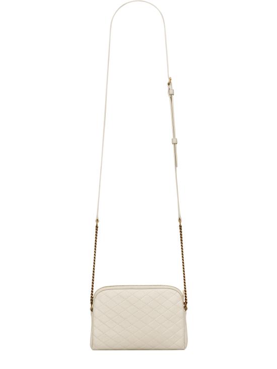 26SS 생로랑 퀼티드 램스킨 가비 지퍼 파우치 7336671EL07 9207 White - SAINT LAURENT