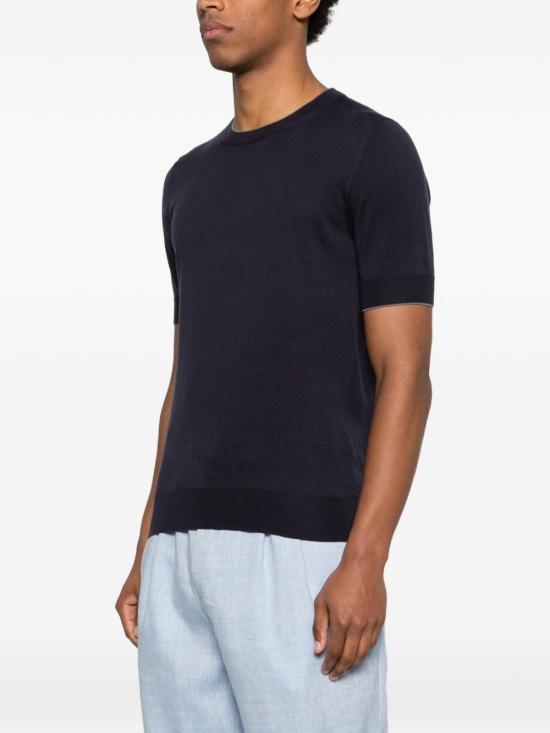 26SS 브루넬로 쿠치넬리 반팔 티셔츠 M29805200 CET50 Blue - BRUNELLO CUCINELLI