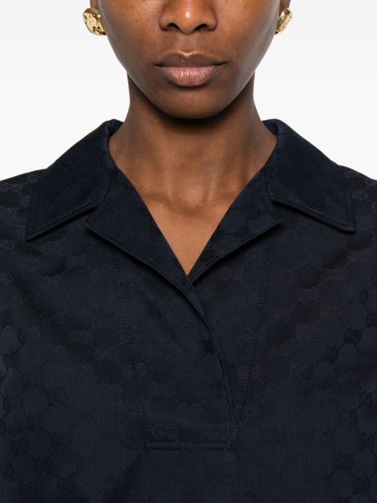 26SS 구찌 폴로 티셔츠 851981 ZAQXT4474 Blue - GUCCI