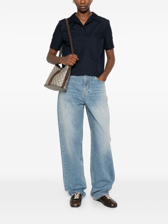 26SS 구찌 폴로 티셔츠 851981 ZAQXT4474 Blue - GUCCI