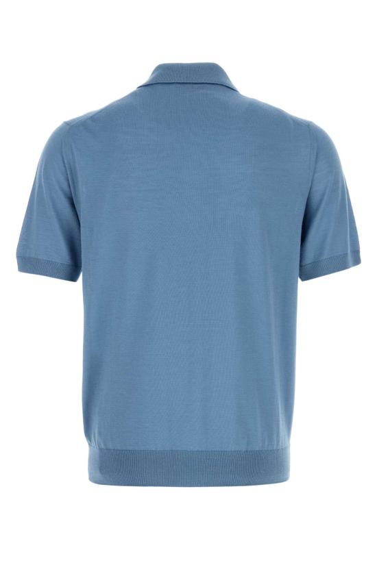 26SS 프라다 폴로 티셔츠 UMF148SOOO18DY F0154 Light Blue - PRADA