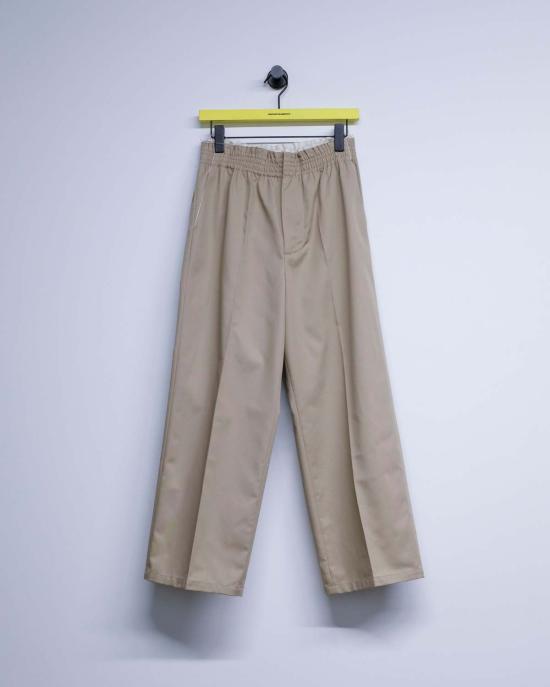  카미엘 포트젠스 스트레이트 팬츠 Camiel Fortgens 샌드 코튼 트윌 패밀리 - CAMIEL FORTGENS