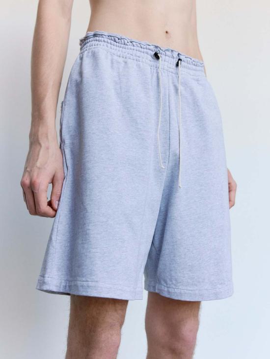  카미엘 포트젠스 숏팬츠 Camiel Fortgens 그레이 멜란지 코튼 니쇼츠 - CAMIEL FORTGENS