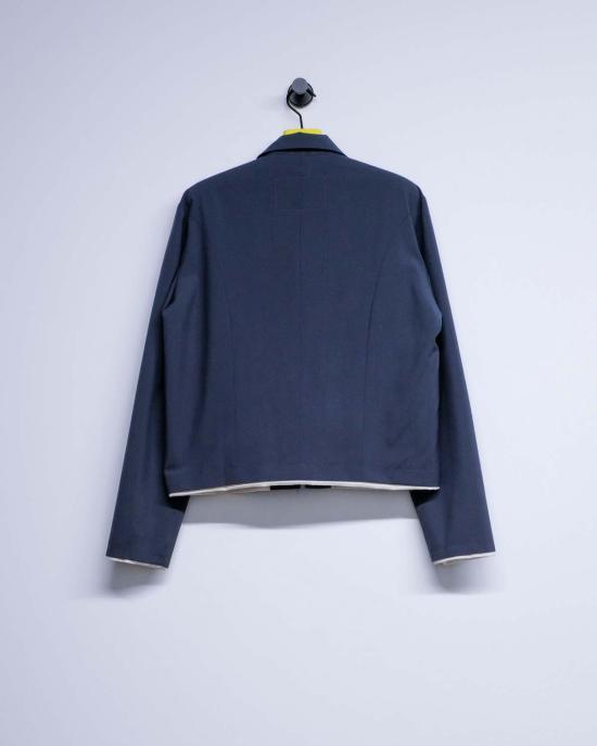  카미엘 포트젠스 자켓 Camiel Fortgens 페트롤 울 핏 지퍼 재킷 - CAMIEL FORTGENS