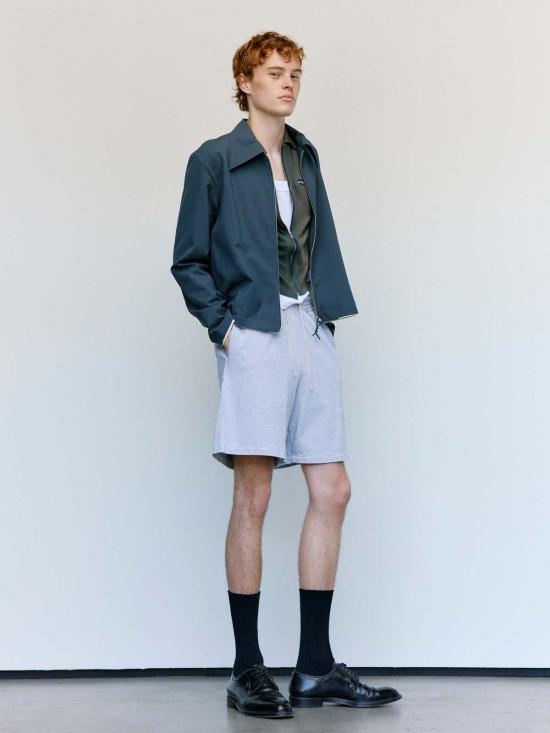  카미엘 포트젠스 자켓 Camiel Fortgens 페트롤 울 핏 지퍼 재킷 - CAMIEL FORTGENS