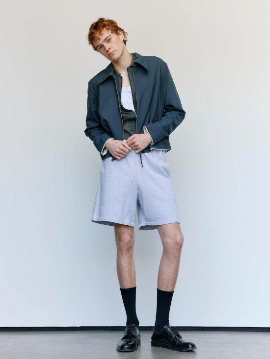  카미엘 포트젠스 자켓 Camiel Fortgens 페트롤 울 핏 지퍼 재킷 - CAMIEL FORTGENS