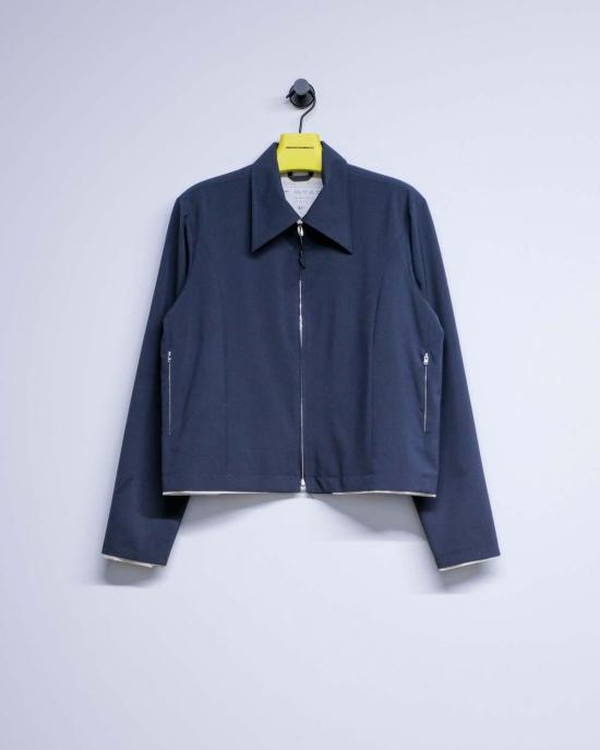  카미엘 포트젠스 자켓 Camiel Fortgens 페트롤 울 핏 지퍼 재킷 - CAMIEL FORTGENS