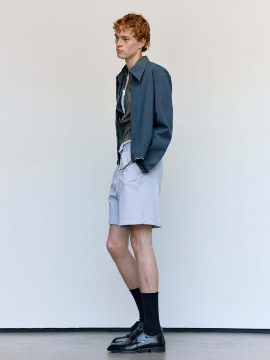  카미엘 포트젠스 자켓 Camiel Fortgens 페트롤 울 핏 지퍼 재킷 - CAMIEL FORTGENS