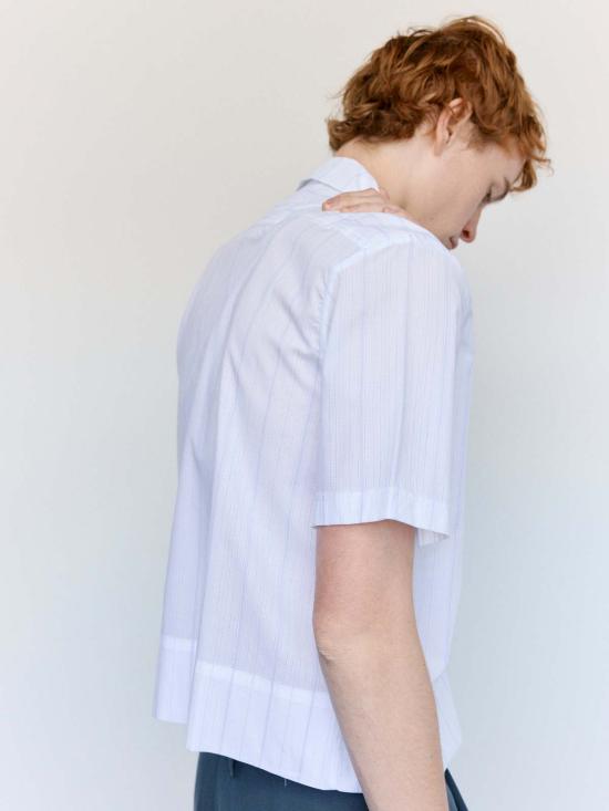  카미엘 포트젠스 반팔 티셔츠 Camiel Fortgens 코튼 지퍼 셔츠 - CAMIEL FORTGENS