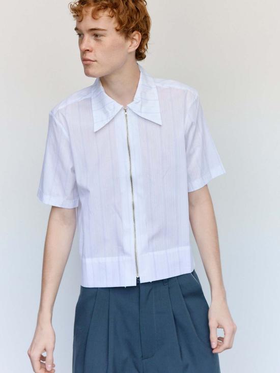  카미엘 포트젠스 반팔 티셔츠 Camiel Fortgens 코튼 지퍼 셔츠