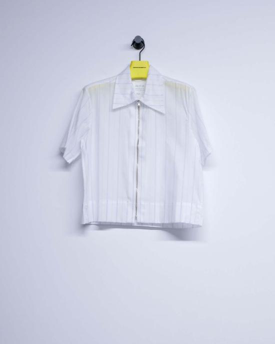  카미엘 포트젠스 반팔 티셔츠 Camiel Fortgens 코튼 지퍼 셔츠 - CAMIEL FORTGENS