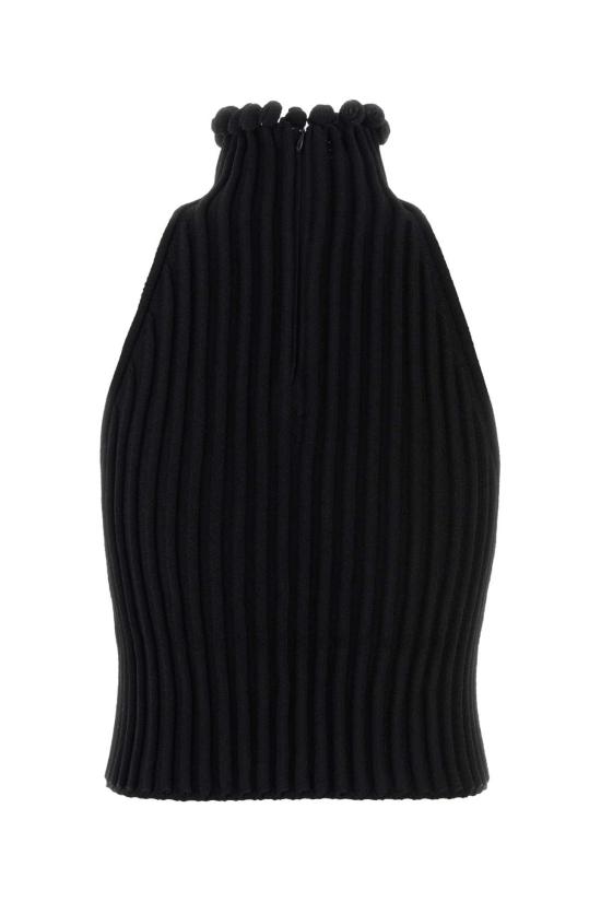 25FW 알라이아 스웨터 AA9H1347K107B 995 Black - ALAIA