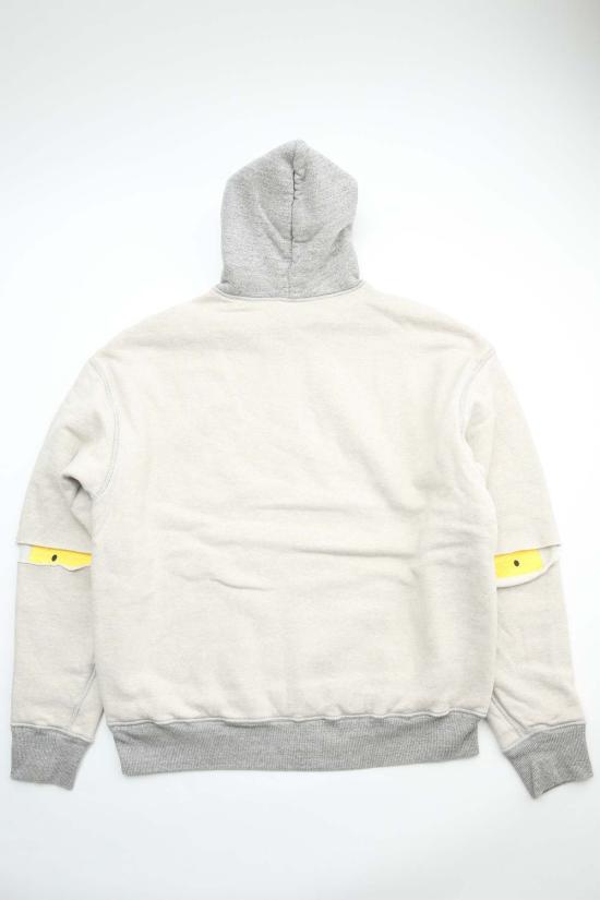  캐피탈 긴팔 티셔츠 니트 리브 엘보 립 후디 (프로필 레인보우) - KAPITAL