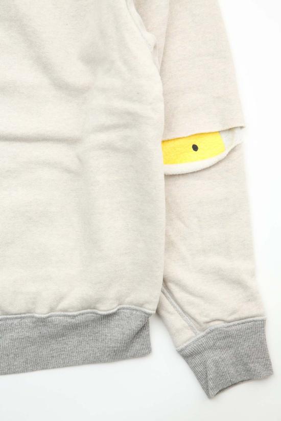  캐피탈 긴팔 티셔츠 니트 리브 엘보 립 후디 (프로필 레인보우)