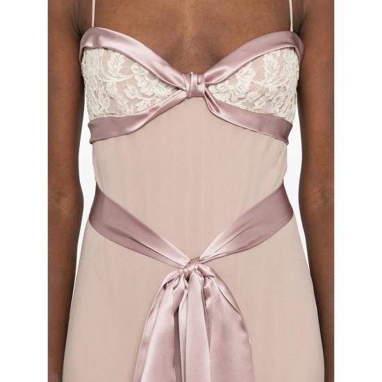 26SS 발렌티노 가라바니 롱 원피스 8B3VDMS693M C9N PINK PINK - VALENTINO GARAVANI