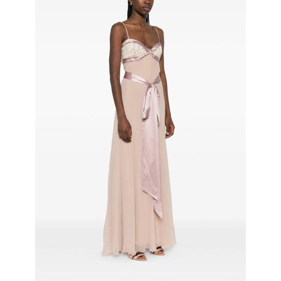 26SS 발렌티노 가라바니 롱 원피스 8B3VDMS693M C9N PINK PINK - VALENTINO GARAVANI