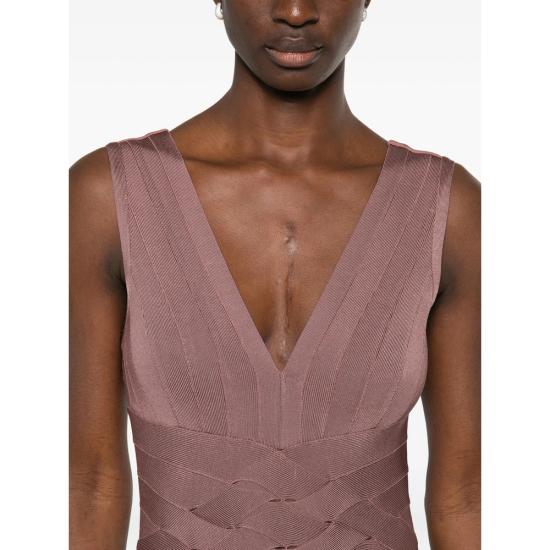 26SS 에르베레제 롱 원피스 FRI8549951 237 PINK - HERVE LEGER