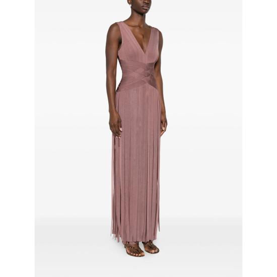 26SS 에르베레제 롱 원피스 FRI8549951 237 PINK - HERVE LEGER