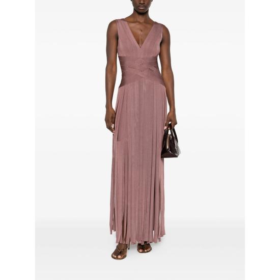 26SS 에르베레제 롱 원피스 FRI8549951 237 PINK - HERVE LEGER