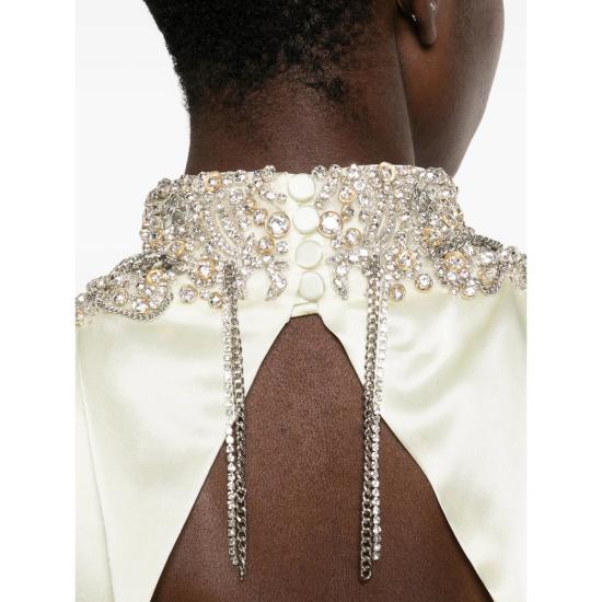 26SS 알렉산더 맥퀸 롱 원피스 854343 QEAHL 9311 NEUTRALS - ALEXANDER MCQUEEN