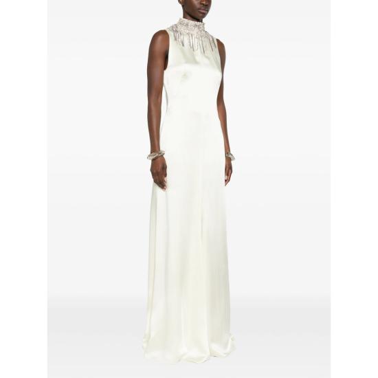 26SS 알렉산더 맥퀸 롱 원피스 854343 QEAHL 9311 NEUTRALS - ALEXANDER MCQUEEN