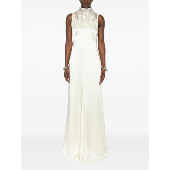 26SS 알렉산더 맥퀸 롱 원피스 854343 QEAHL 9311 NEUTRALS - ALEXANDER MCQUEEN