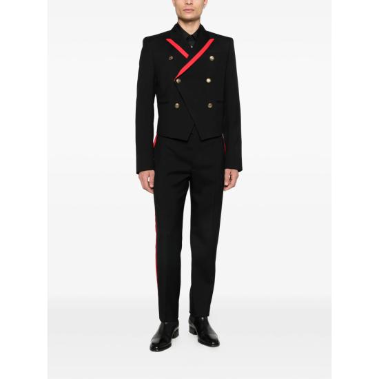 26SS 알렉산더 맥퀸 스트레이트 팬츠 853259 QUAAC 1000 BLACK - ALEXANDER MCQUEEN