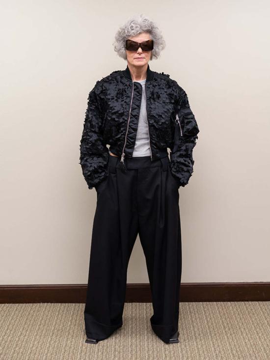  세실리아 반센 봄버 자켓 Cecilie Bahnsen X Alpha Industries Ma 1 Cr 레이저 컷 봄버 재킷 블랙