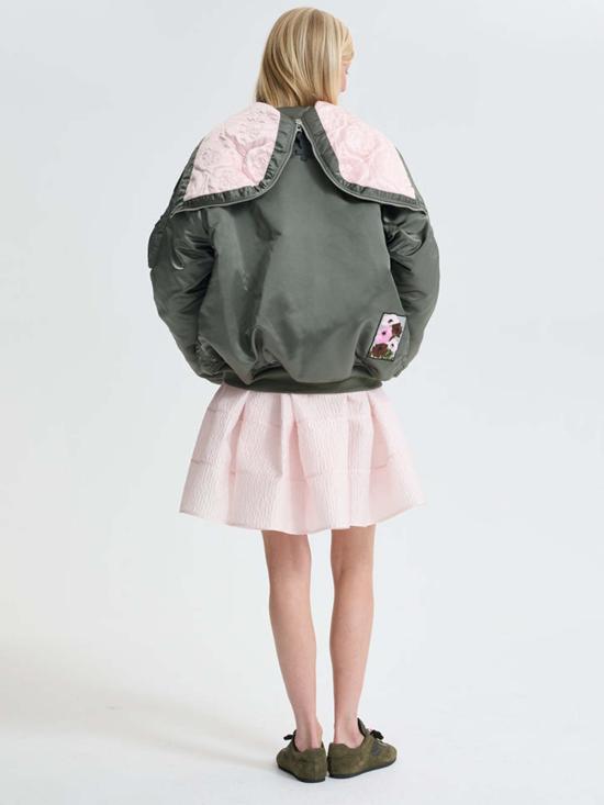  세실리아 반센 봄버 자켓 Cecilie Bahnsen Alpha Industries X Cecilie Bahnsen N 2 B 패치 재킷 - CECILIE BAHNSEN