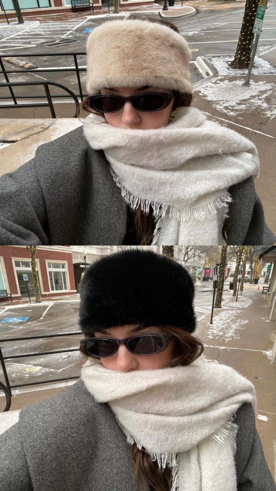  더 엔케이씨 스토어 헤어 액세서리 NKC 스토어 인조 모피 헤어밴드