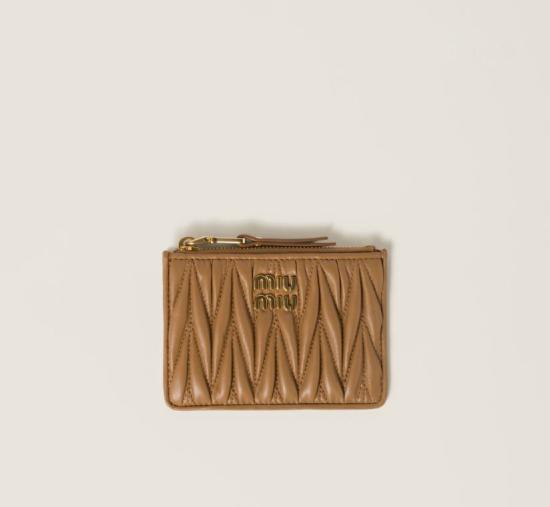 26SS 미우미우 지갑 5MC093AFPP F098L CARAMEL Brown