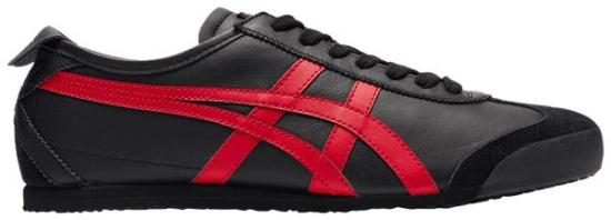  오니츠카타이거 멕시코 66 스니커즈 1183C102 004 BLACK CLASSIC RED DOM