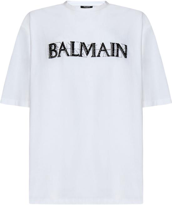  발망 탑 AH0EG015PB74GAB WHITE - BALMAIN