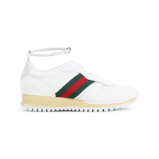 26SS 구찌 리모션 레이스업 스웨이드 스니커즈 832918 AAEZM 9067 BIANCO - GUCCI