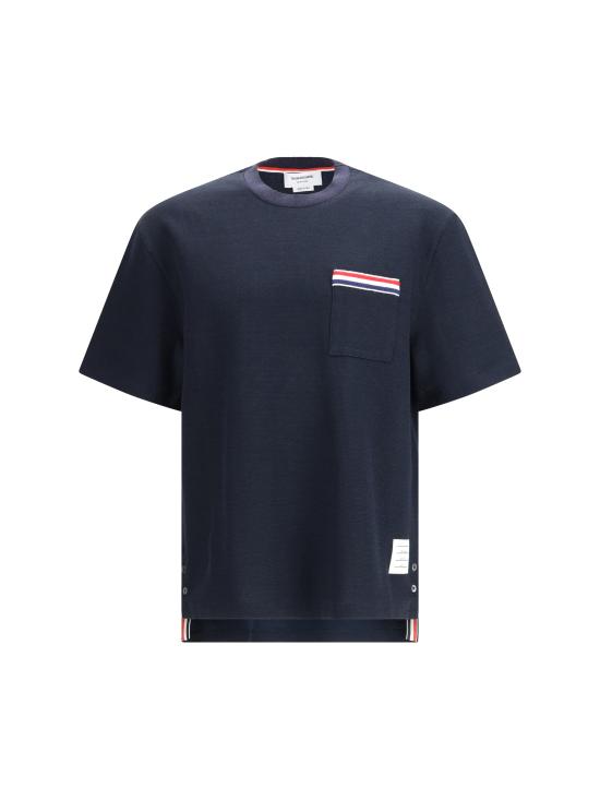 26SS 톰브라운 반팔 티셔츠 MJS298EJ0251 415 BLUE