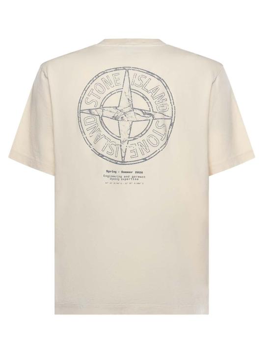  스톤 아일랜드 반팔 티셔츠 L1S152100001S0285V0093 White - STONE ISLAND