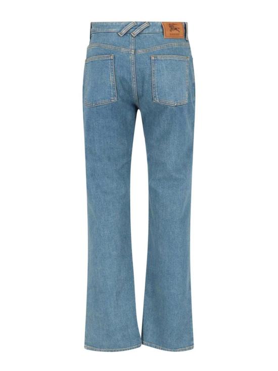 26SS 버버리 미드라이즈 스트레이트 진 8118499 Blue - BURBERRY