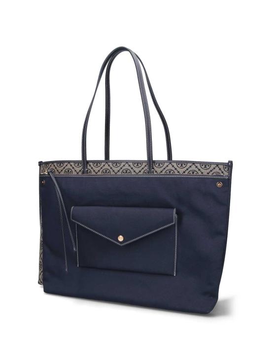 26SS 토리버치 T 모노그램 토트백 174279405 Blue - TORY BURCH