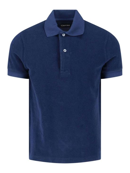 27SS 톰포드 폴로 티셔츠 JPS003JMC079UHE Blue