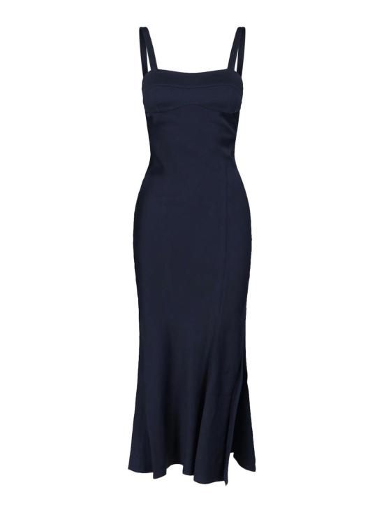 26SS 빅토리아 베컴 미디 스커트 1126WDR007043C Blue