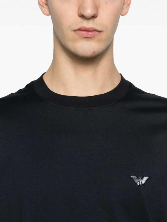 26SS 엠포리오 아르마니 반팔 티셔츠 AF13669EM005362UB118 Blue - EMPORIO ARMANI