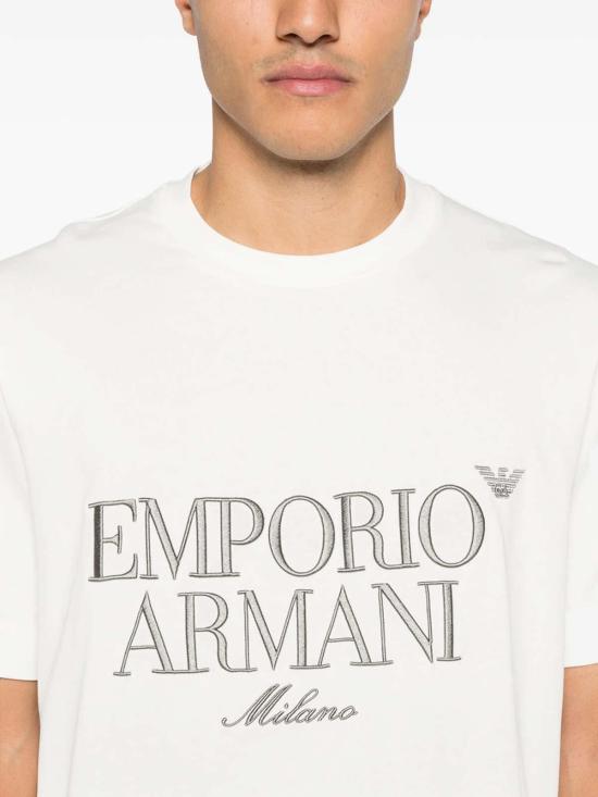 26SS 엠포리오 아르마니 반팔 티셔츠 AF13715EM005359U0003 White - EMPORIO ARMANI