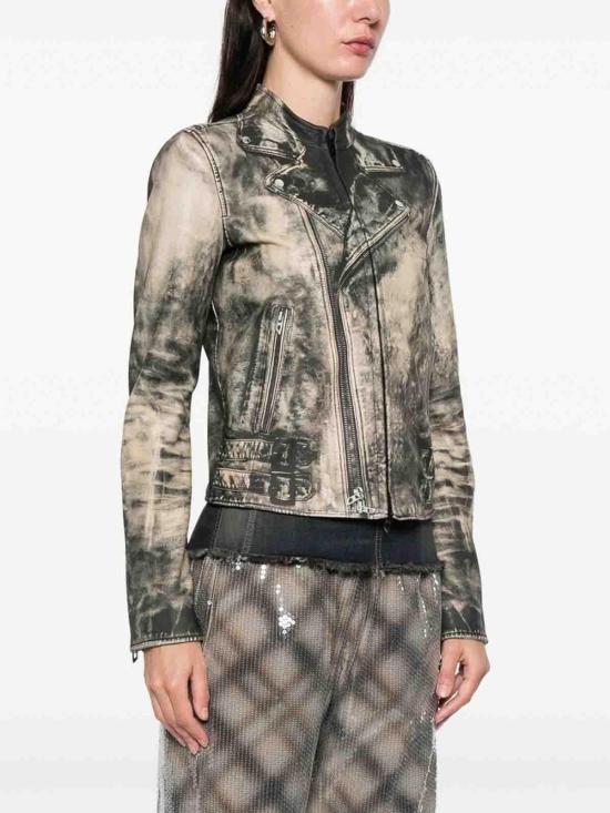 26SS 디젤 가죽 자켓 0ENBCA209959XXA Beige - DIESEL